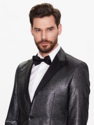 KARL LAGERFELD Mucha 805200 532153 Czarny. Czarne krawaty i muchy KARL LAGERFELD, bez wzorów, z jedwabiu. Za 549.99 zł.