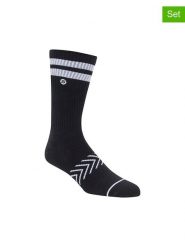 Skechers Skarpety w kolorze czarnym rozmiar: 40,5-46. Czarne skarpety Skechers, bez wzorów, ze splotem. Za 74.11 zł.