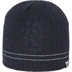 Czapka męska CAM012z - granatowy ciemny. Niebieskie czapki zimowe marki 4F, z materiału. W wyprzedaży za 34.99 zł.