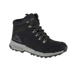 Buty zimowe męskie, Kappa Tiber. Czarne buty trekkingowe Kappa, na zimę, bez wzorów, z materiału, bez zapięcia, trekkingowe. Za 346.55 zł.
