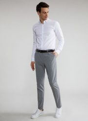 PAKO LORENTE – Szare spodnie garniturowe P22SF-6G-008-S-S. Szare eleganckie spodnie Pako Lorente, s, z elastanu. Za 149.99 zł.