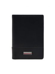 Tommy Hilfiger Duży Portfel Męski Th Corp Bifold AM0AM13248 Czarny. Czarne portfele Tommy Hilfiger, bez wzorów, ze skóry. Za 209.99 zł.