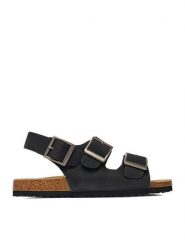 Go Soft Sandały EOHP-ALMELO-03 Czarny. Czarne sandały GO SOFT, z nubiku, bez zapięcia. Za 299.99 zł.