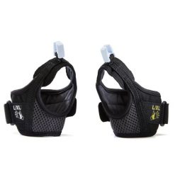 Paski do kijków do nordic walking Newfeel. Szare paski NEWFEEL, bez wzorów, z mikrofibry, sportowe. Za 49.99 zł.