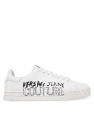 Versace Jeans Couture Sneakersy 78YA3SKC Biały. Białe buty sportowe casual Versace Jeans Couture, bez wzorów, z jeansu, bez zapięcia. Za 679.99 zł.
