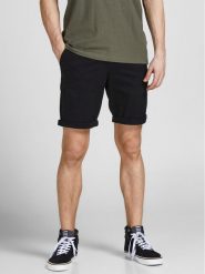 Jack&Jones Szorty materiałowe Dave 12182549 Czarny Regular Fit. Czarne szorty Jack&Jones, l, bez wzorów, z bawełny. Za 99.99 zł.