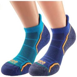 Jednowarstwowe Skarpetki Męskie Run Socklet - 2 Pary. Niebieskie skarpety 1000 MILE, bez wzorów. Za 124.50 zł.