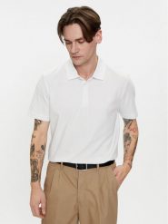 Baldessarini Polo B4 10044/000/5190 Biały Regular Fit. Białe koszulki polo Baldessarini, m, bez wzorów, z bawełny, bez kołnierzyka, bez ramiączek. Za 299.99 zł.