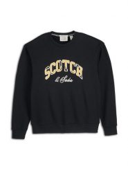 Scotch & Soda Bluza w kolorze czarnym rozmiar: M. Czarne bluzy Scotch & Soda, m, bez wzorów, bez kaptura. Za 171.28 zł.