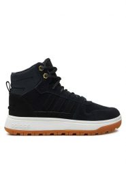 Adidas Sneakersy Frozetic FW3234 Czarny. Czarne buty sportowe casual Adidas, bez wzorów, ze skóry, bez zapięcia. Za 229.99 zł.