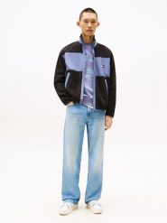 TOMMY JEANS Bluza w kolorze czarno-błękitnym rozmiar: XL. Czarne bluzy Tommy Jeans, s, bez wzorów, z jeansu, bez kaptura. Za 314.95 zł.