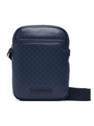 Calvin Klein Saszetka Emblem Aop Coated Slim Reporter LV04D3334G Granatowy. Niebieskie saszetki i nerki CALVIN KLEIN, bez wzorów, ze skóry. Za 369.99 zł.