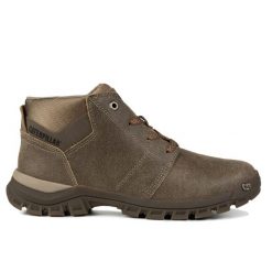 Buty męskie sportowe do chodzenia Caterpillar THRESHOLD CHUKKA. Brązowe buty do biegania CATerpillar, bez wzorów, bez zapięcia, trekkingowe. W wyprzedaży za 379.00 zł.