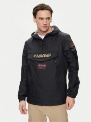 Napapijri Kurtka anorak Rainforest Wb Pkt V2 NP0A4HX6 Czarny Regular Fit. Czarne kurtki Napapijri, m, bez wzorów, z syntetyku, bez kaptura. Za 501.97 zł.