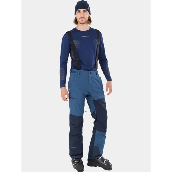 Spodnie Narciarskie Męskie Fundango Teak Colourblock. Niebieskie spodnie narciarskie i snowboardowe Fundango, m, bez wzorów, z materiału, narciarskie. W wyprzedaży za 499.00 zł.