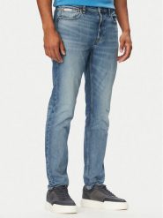 Calvin Klein Jeans Jeansy LV04RF742G Niebieski Tapered Fit. Niebieskie jeansy Calvin Klein Jeans, m. Za 489.99 zł.