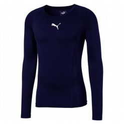 Męska Koszulka Termoaktywna Liga Thermoactive Base Layer Top. Niebieskie bielizna termoaktywna Puma, m, bez wzorów, bez ramiączek, trekkingowe. Za 198.99 zł.