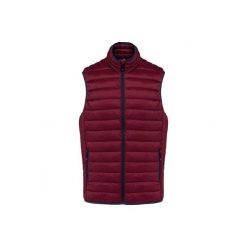 Lekka kurtka puchowa bez rękawów Kariban. Brązowe kurtki KARIBAN, m, bez wzorów, z puchu, bez kaptura. Za 223.00 zł.