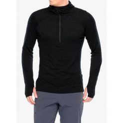 Bluza z zamkiem męska Inov-8 Merino Hoodie HZ. Czarne bluzy Inov-8, m, bez wzorów, bez kaptura. Za 487.99 zł.
