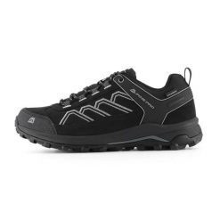Buty trekkingowe Alpine Pro Gimie. Czarne trekkingi Alpine Pro, bez wzorów, z gumy, bez zapięcia. Za 389.00 zł.