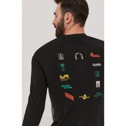 Scotch & Soda - Longsleeve. Czarne bluzki z długim rękawem Scotch & Soda, l, bez wzorów, z dzianiny, bez kołnierzyka, bez ramiączek. W wyprzedaży za 229.90 zł.