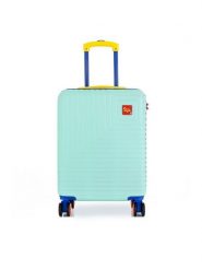 Semi Line Walizka kabinowa T5942-1 Zielony. Zielone walizki Semi-line, bez wzorów, z tworzywa sztucznego. Za 199.99 zł.