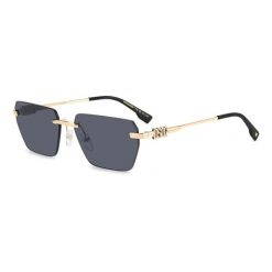 Okulary przeciwsłoneczne DSQUARED2 D2 0102/S 807 dla mężczyzn, rozmiar 58 mm. Czarne okulary przeciwsłoneczne Dsquared, prostokątne. Za 1,110.65 zł.