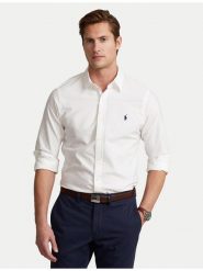 Polo Ralph Lauren Koszula Classics 710736557 Biały Slim Fit. Białe koszule Polo Ralph Lauren, m, bez wzorów, z bawełny, bez kołnierzyka, bez ramiączek. Za 469.99 zł.