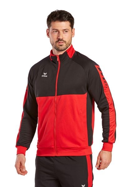 Kurtka z dresu Erima Worker Six Wings. Czarne kurtki Erima, xl, bez wzorów, z dresówki, bez kaptura. Za 172.00 zł.