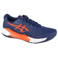 Buty do tenisa męskie, ASICS Gel-Challenger 14 Clay. Czerwone buty treningowe ASICS, bez wzorów, z materiału, tenisowe. Za 489.99 zł.