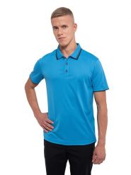 LUHTA Koszulka funkcyjna polo "Kuortti" w kolorze niebieskim rozmiar: S. Niebieskie koszulki polo Luhta, s, bez wzorów, z materiału, bez kołnierzyka, bez ramiączek. Za 48.62 zł.