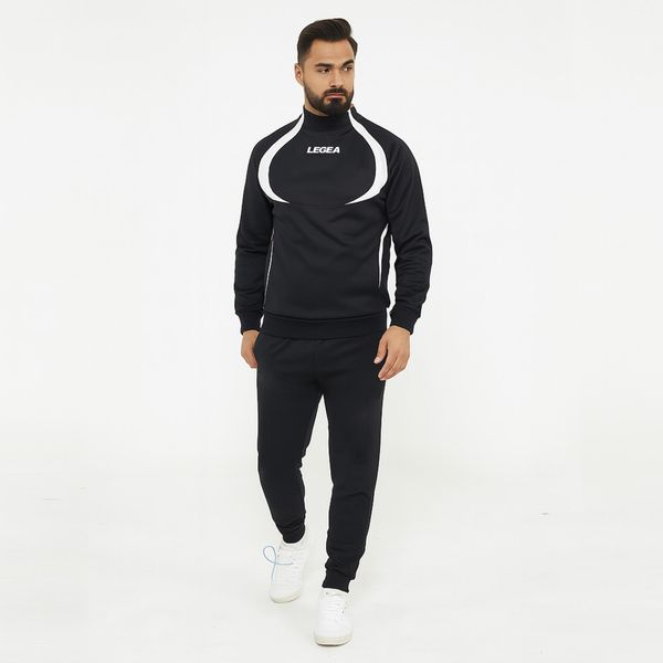 Kompletny dres TOKYO czarny. Czarne komplety dresowe Legea, xl, bez wzorów, z bawełny, bez ramiączek. Za 84.90 zł.