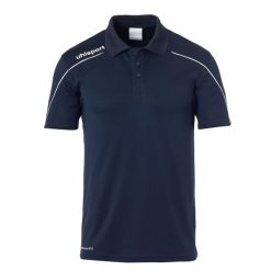 Polo Uhlsport Stream 22. Białe koszulki polo Uhlsport, bez wzorów, z materiału, bez kołnierzyka, bez ramiączek. Za 151.00 zł.