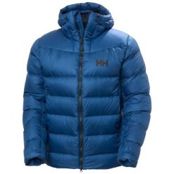 Kurtka puchowa Helly Hansen Glacier Down. Niebieskie kurtki Helly Hansen, na lato, xl, bez wzorów, z materiału, z kapturem. Za 1,397.50 zł.