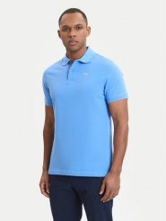 Barbour Polo Tartan MML0012BL95 Niebieski Tailored Fit. Niebieskie koszulki polo Barbour, m, bez wzorów, z bawełny, bez kołnierzyka, bez ramiączek. Za 359.99 zł.