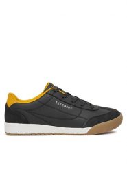 Skechers Sneakersy 183284/BLK Czarny. Czarne buty sportowe casual Skechers, bez wzorów, ze skóry, bez zapięcia. Za 239.99 zł.