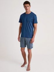 Calida Piżama w kolorze niebieskim rozmiar: S. Niebieskie piżamy Calida, s, bez wzorów, z bawełny, bez ramiączek. Za 212.30 zł.