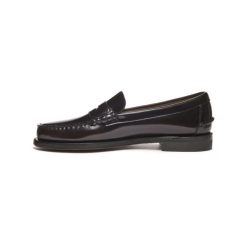 Klasyczne męskie buty żeglarskie Dan, brązowe. Brązowe sztyblety Sebago, bez wzorów, z gumy, bez obcasa, bez zapięcia. Za 993.50 zł.