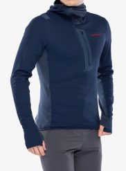 Bluza z kapturem męska La Sportiva Big Wall Pullover Hoody. Niebieskie bluzy z kapturem La Sportiva, l, bez wzorów, z materiału, z kapturem. Za 641.29 zł.