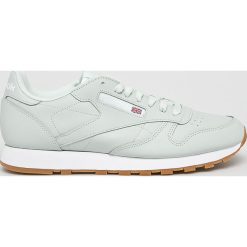 Reebok Classic - Buty Cl Leather Mu. Zielone buty sportowe casual Reebok Classic, bez wzorów, z gumy, bez zapięcia, reebok classic. W wyprzedaży za 249.90 zł.