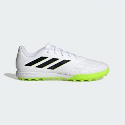 Buty do piłki nożnej męskie Adidas Copa Pure II.3 TF. Białe buty do biegania Adidas, bez wzorów, bez zapięcia, do piłki nożnej. Za 299.00 zł.