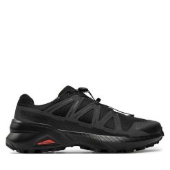 Buty do biegania Salomon. Czarne buty do biegania Salomon, bez wzorów, z gore-texu, bez zapięcia, do biegania, salomon speedcross, gore-tex. Za 399.99 zł.