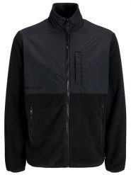 Jack & Jones Kurtka polarowa "Marvin" w kolorze czarnym rozmiar: L. Czarne kurtki Jack & Jones, l, bez wzorów, z polaru, bez kaptura. Za 110.55 zł.