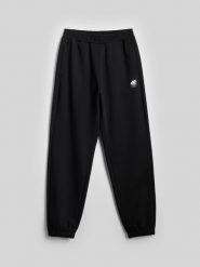 4F Spodnie dresowe joggery męskie - czarne XXL. Czarne joggery i bojówki 4F, m, bez wzorów, z dresówki, klasyczne. Za 149.99 zł.