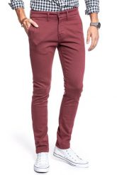 MUSTANG SPODNIE MĘSKIE BeFlex Chino 1010050 7139. Czerwone eleganckie spodnie Mustang, l, z materiału. W wyprzedaży za 79.99 zł.