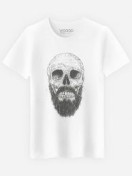 WOOOP Koszulka "Hipster Barbe" w kolorze białym rozmiar: XL. Białe bezrękawniki Wooop, xl, bez wzorów, bez kołnierzyka, bez ramiączek. Za 56.99 zł.