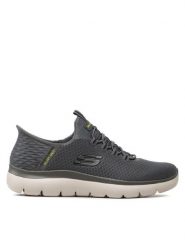 Skechers Sneakersy High Range 232457/CHAR Szary. Szare buty sportowe casual Skechers, bez wzorów, z materiału, bez zapięcia. Za 299.99 zł.