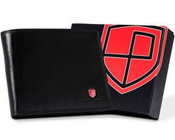 Portfel skórzany Peterson [DH] PTN MR-08-CN czarny. Czarne portfele Peterson, bez wzorów. Za 77.99 zł.