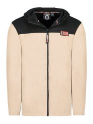 Geographical Norway Kurtka polarowa "Uniclerc" w kolorze beżowym rozmiar: L. Brązowe kurtki Geographical Norway, l, bez wzorów, z polaru, bez kaptura. Za 84.01 zł.