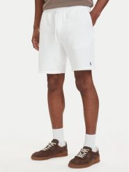 Polo Ralph Lauren Szorty sportowe 710A12486006 Biały Regular Fit. Białe krótkie spodenki sportowe Polo Ralph Lauren, l, bez wzorów, z bawełny. Za 689.99 zł.